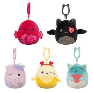 5 Squishmallows 3.5” Plush Mini Clip-On Set  #2
